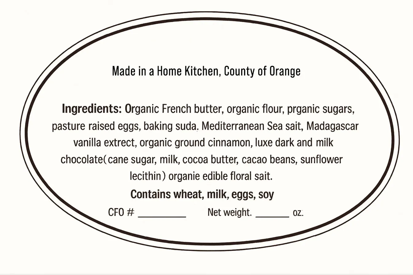 Product Label - Ingredients